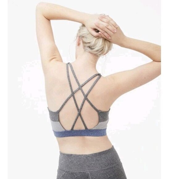 Aero Aeropostale Women's Size Medium Colorblock Strappy Sports Bra - Picture 13 of 14